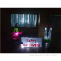 Halloween inflatable Witch with Halloween Scene Decorations